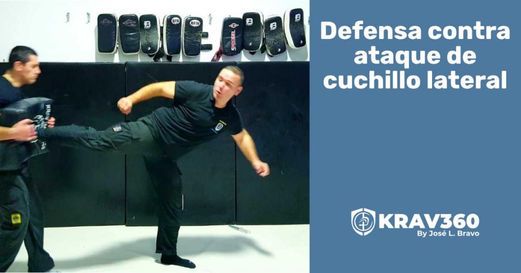 Defensa contra ataque de cuchillo lateral